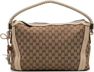 Gucci Borsa a spalla Bella media in tela GG 2016-2025 - Marrone