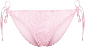 Versace Light Pink Barocco Print Bikini Bottoms
