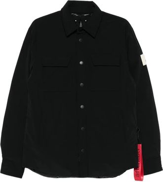 Afterlabel Belluno buttoned jacket - men - Down/Feather/Polyamide/Elastane - L - Black