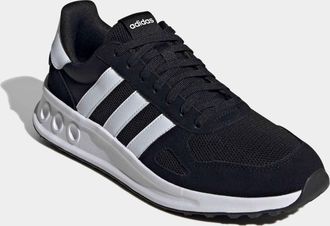 adidas Sneaker ADIDAS SPORTSWEAR RUN 84, Herren, Gr. 42,5, schwarz-weiss (core schwarz, cloud wei&szlig;, carbon), Leder, Synthetik, Textil, Schuhe Sneaker, inspir
