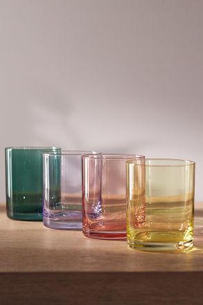 Anthropologie Morgan Double Old Fashioned Glasses, Set of 4
