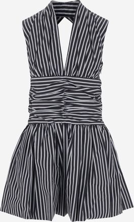 Patou Navy Blue Open-back Minidress