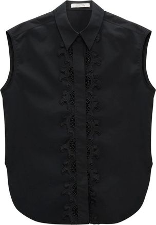Dorothee Schumacher Overhemden, Dames, Zwart, S, Poplin Power Blouse