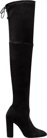 Stuart Weitzman Womens Ariana 100 City Suede Over The Knee Boot In Black
