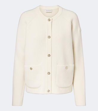 Moncler Cardigan in misto lana, cotone e cashmere