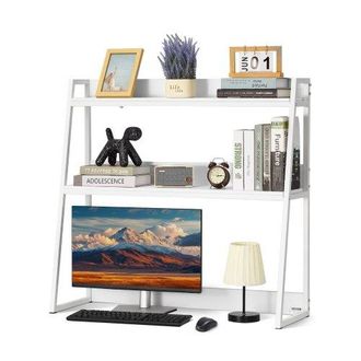 OEM Estanter&iacute;a De Sobremesa 95 X 32 X 90 Cm Organizador De Almacenamiento De Escritorio 2 Niveles Estante De Escritorio Con Almohadillas Antideslizantes P