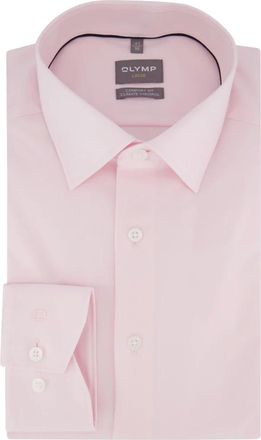 Olymp Olymp, Overhemden, Heren, Roze, 6Xl, Katoen, Roze Business Overhemd Comfort Fit