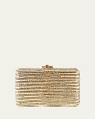 Judith Leiber Slim Slide Crystal Evening Clutch Bag