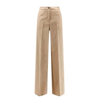 Pinko Wide Trousers, female, Beige, Size: M Jacopone Trousers