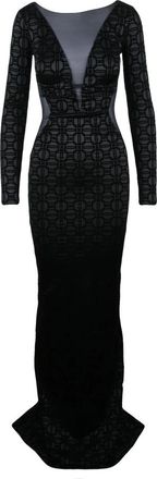 Elisabetta Franchi Kleedjes, Dames, Zwart, S, Long Gown