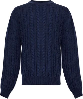 A.P.C. Stendhal Sweater - Heren - Ronde hals truien - Blauw - M - Wol - Truien & Vesten