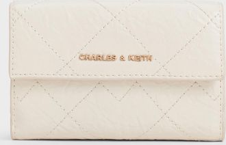 Charles & Keith Duo Quilted Fold-Over Wallet