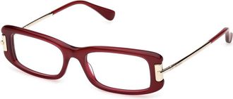 Max Mara Mm 5224 Optisch Montuur - unisex - Brillen - Rood - 52 MM - Accessoires