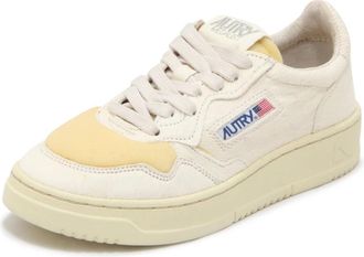 Autry Medalist Low - Dames - Sneakers - Wit - 40 EU - Katoen - Schoenen