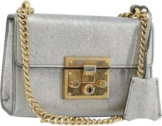 Gucci Pre-owned Cross Body Bags, female, Gray, Size: ONE SIZE Pre-owned Vintage Shoulder Bag