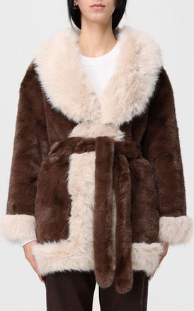V° 73 Fur Coat V73 Woman color Brown