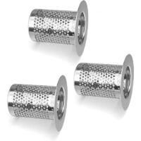 OEM Filtro Para Cabello De Ducha Zvd, Filtro De Lavabo De Ba&ntilde;o De Acero Inoxidable De 3 Piezas, Filtro De Tap&oacute;n De Lavabo De 5,5 X 5 Cm Para Balc&oacute;n, Filtr