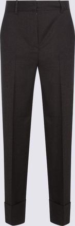 Antonelli Dark Brown Wool Pomino Pants