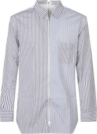 Comme Des Gar&ccedil;ons White Regular Stripes Shirt