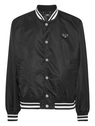 Philipp Plein Nylon honkbaljack - Zwart