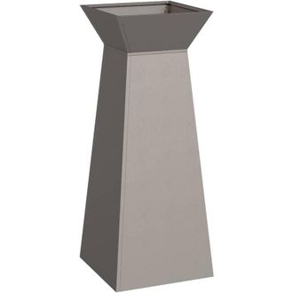 vidaXL Maceta Pilar Plateado 40 X 40 X 100 Cm Acero Vidaxl