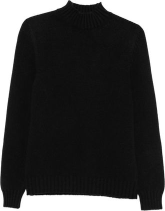 Fedeli Ribbed-knit High-neck Knit