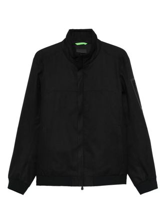 BOSS zip-fastening bomber jacket - men - Polyester/Polyester/Polyamide - S - Black