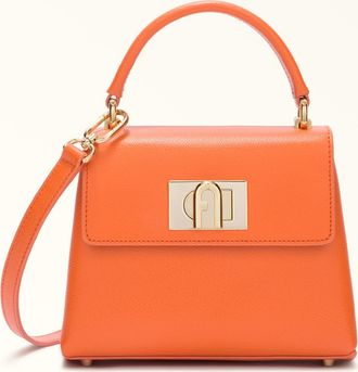 Furla 1927 Borsa A Mano Mini Paprika Pelle Stampata Donna