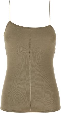 Christophe Lemaire Sleeveless Tops, female, Beige, S, Openwork Top