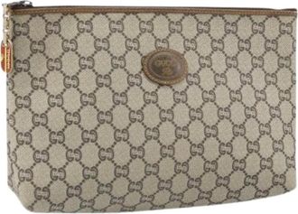 Gucci Pre-owned Clutches, female, Beige, Size: ONE SIZE Pre-owned Vintage Clutch Bag