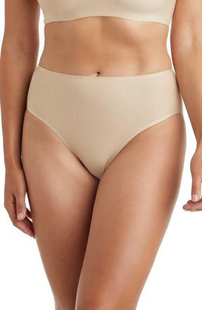 Miss Perfect 3-Pack Cotton & Modal High Cut Briefs in Warm Beige at Nordstrom, Size X-Large