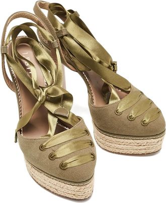 Le Silla Pumps con plateau 140mm - Verde