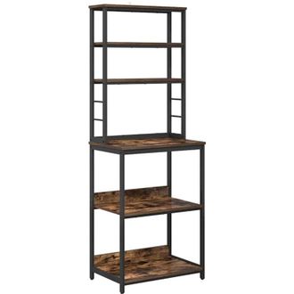 vidaXL Kitchen Shelf Smoked Oak 60 x 40 x 168 cm Engineered Wood vidaXL