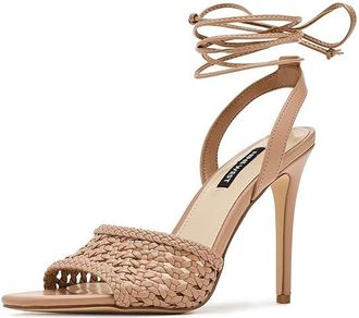 Nine West Merta Womens Dress Sandals Light Natural : 8.5 M, Faux Leather