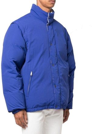 Gucci Mens Blue Polyamide Coat Clothing