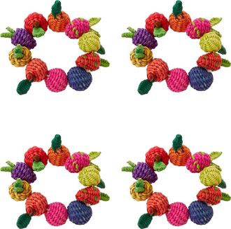 Coro Cora Multi Fruit Napkin Ring - Set of 4 in Multi Color at Nordstrom