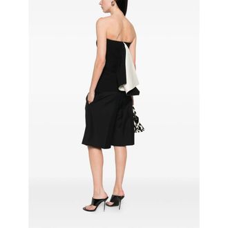 Entire studios Strapless Panelled Blouse - Black