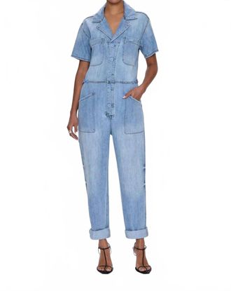 Pistola Denim Grover Short Sleeve Field Jumpsuit In Disoriented