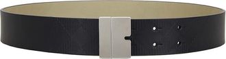 Burberry Leather Reversible B Cut Belt, Size 105 cm