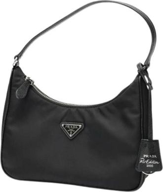 Prada Pre-owned Vintage Schoudertas - Dames - Vintage Schoudertas - Zwart - ONE Size - Nylon - Vintage