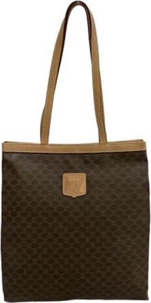 Celine Pre-owned Plastic celine-bags - Dames - Vintage Shopper - Bruin - ONE Size - Leer - Vintage