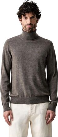 Aeronautica Turtleneck trui - Heren - Coltruien - Bruin - M - Wol - Truien & Vesten