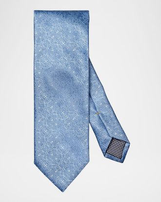 Eton Men & apos;s Medallion Woven Silk Tie