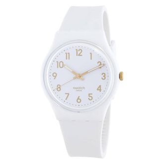 Swatch White Bishop Quartz White Dial Ladies Watch SO28W106-S14