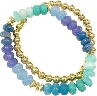 Gemelli Womens Jamie Bracelet Set In Blue