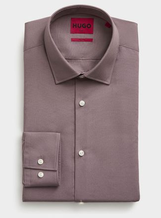 HUGO BOSS Mens Lightweight solid shirt Slim fit