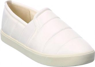 Vince Womens Blair Quilted Slip On Shoes In White