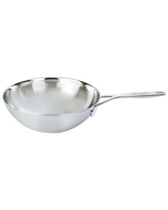 Demeyere Industry 5-Ply 5Qt Stainless Steel Flat Bottom Wok