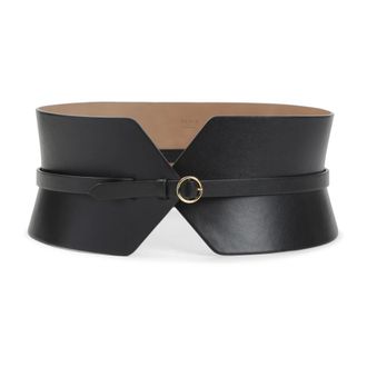 Alaia Dames, Accessoires, Zwart, Maat: 80 CM Leer