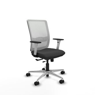 Piqueras y Crespo Silla De Oficina Piqueras Y Crespo Haches Blanco Soporte Lumbar Ajustable